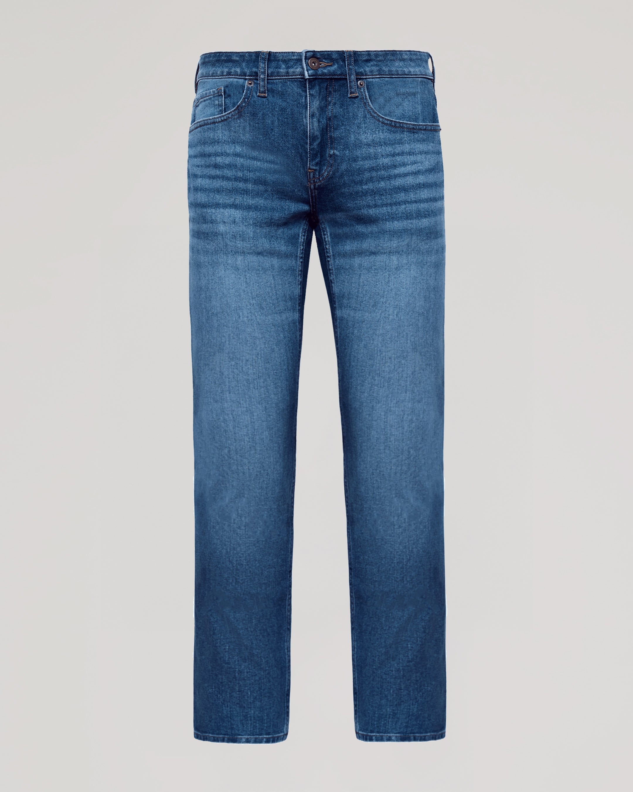 Medium Indigo Wash Straight Authentic Denim Jeans