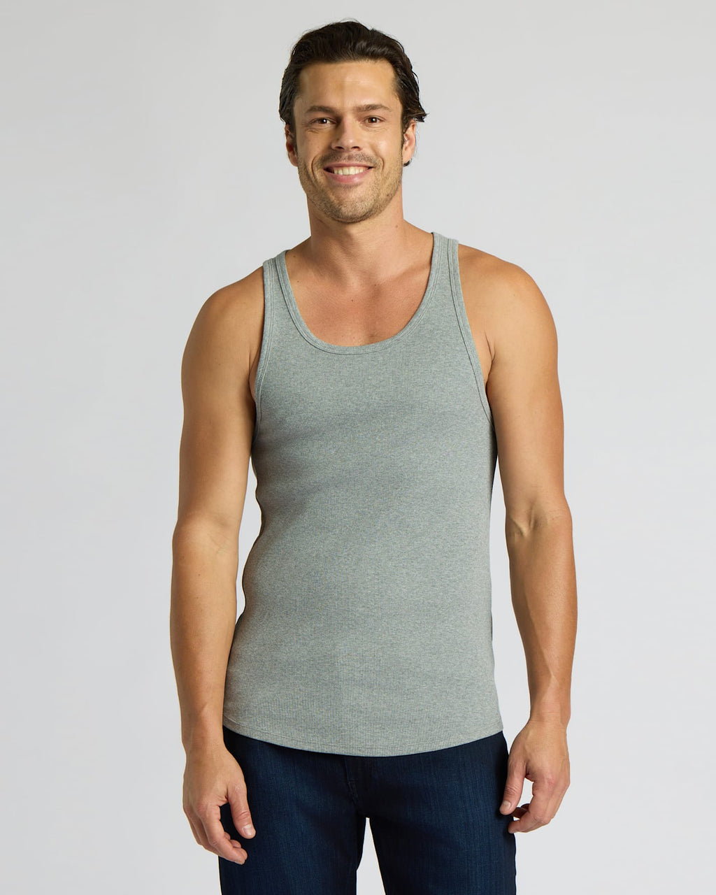 Ribbed Curved Hem Tank 3-Pack